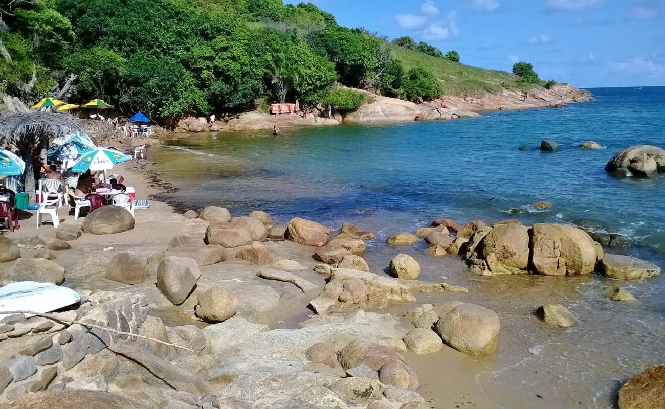 Photo of Paraíso Beach with bright sand & rocks surface