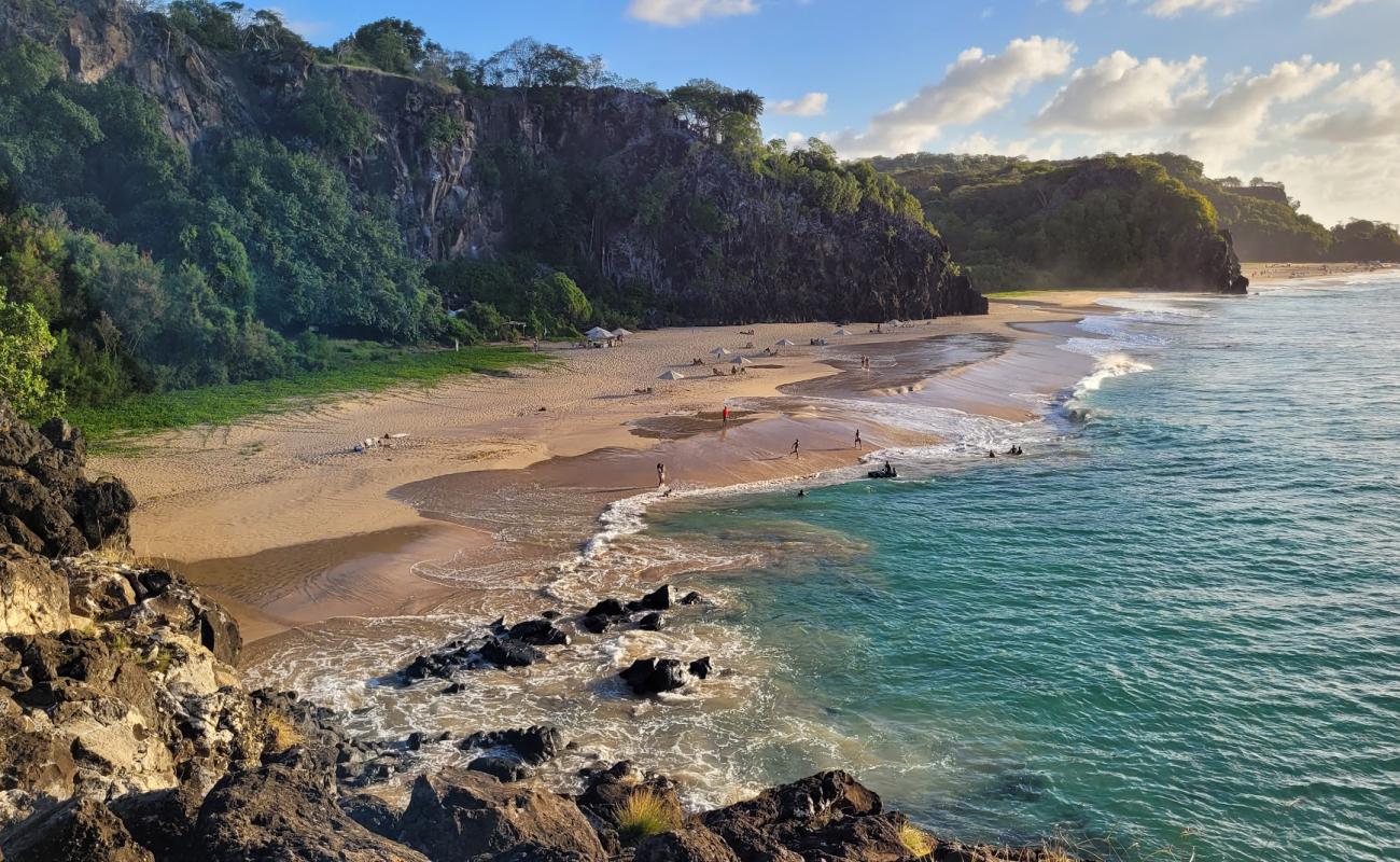 Photo of Praia do Bode with bright fine sand surface