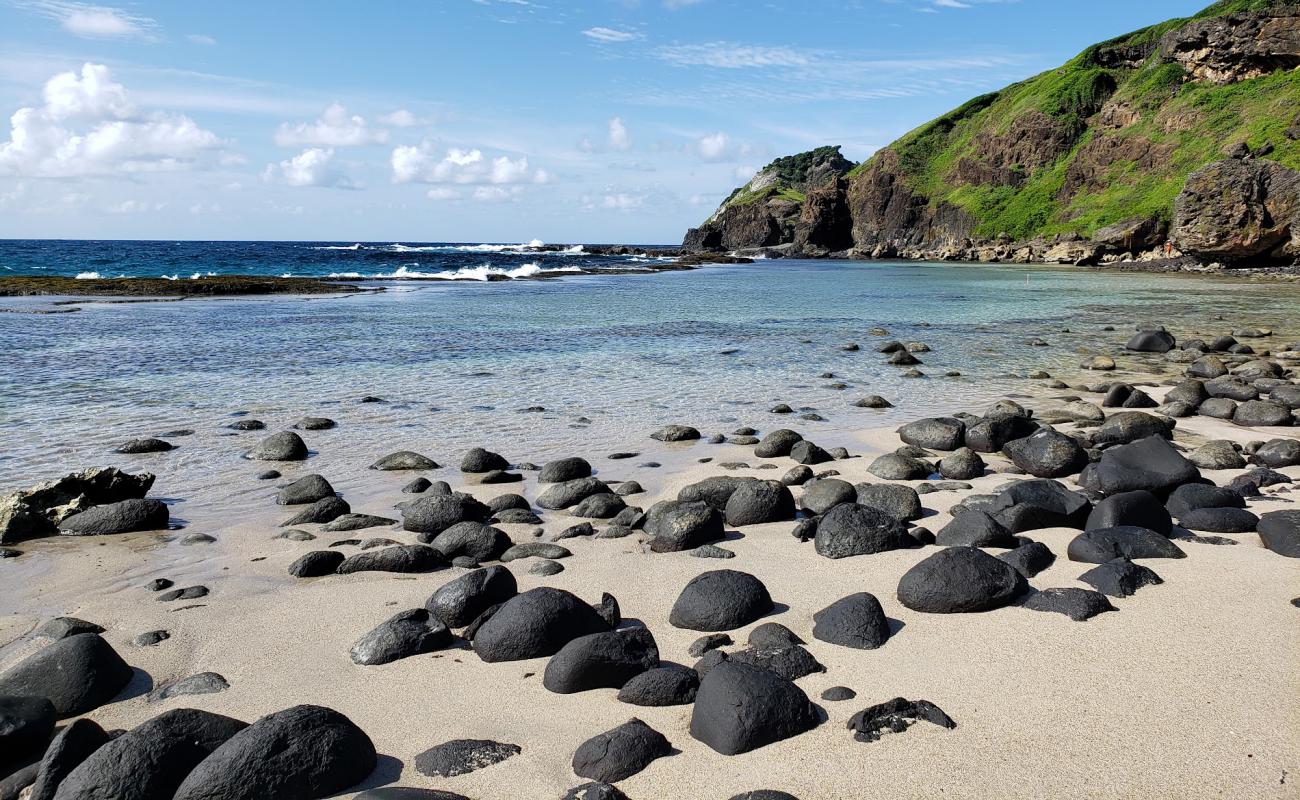 Photo of Praia do Atalaia with bright sand & rocks surface