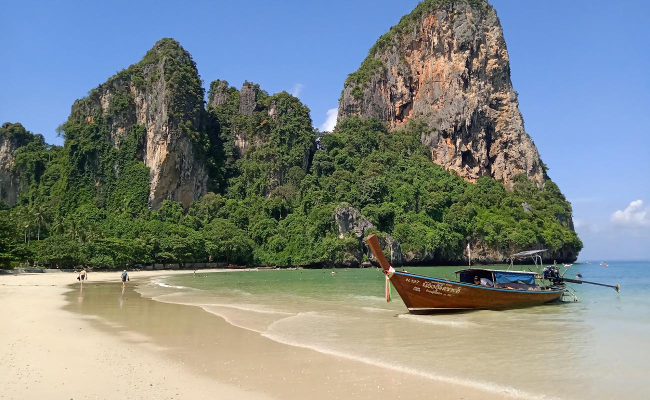 Photo of Railay Beach with white fine sand surface