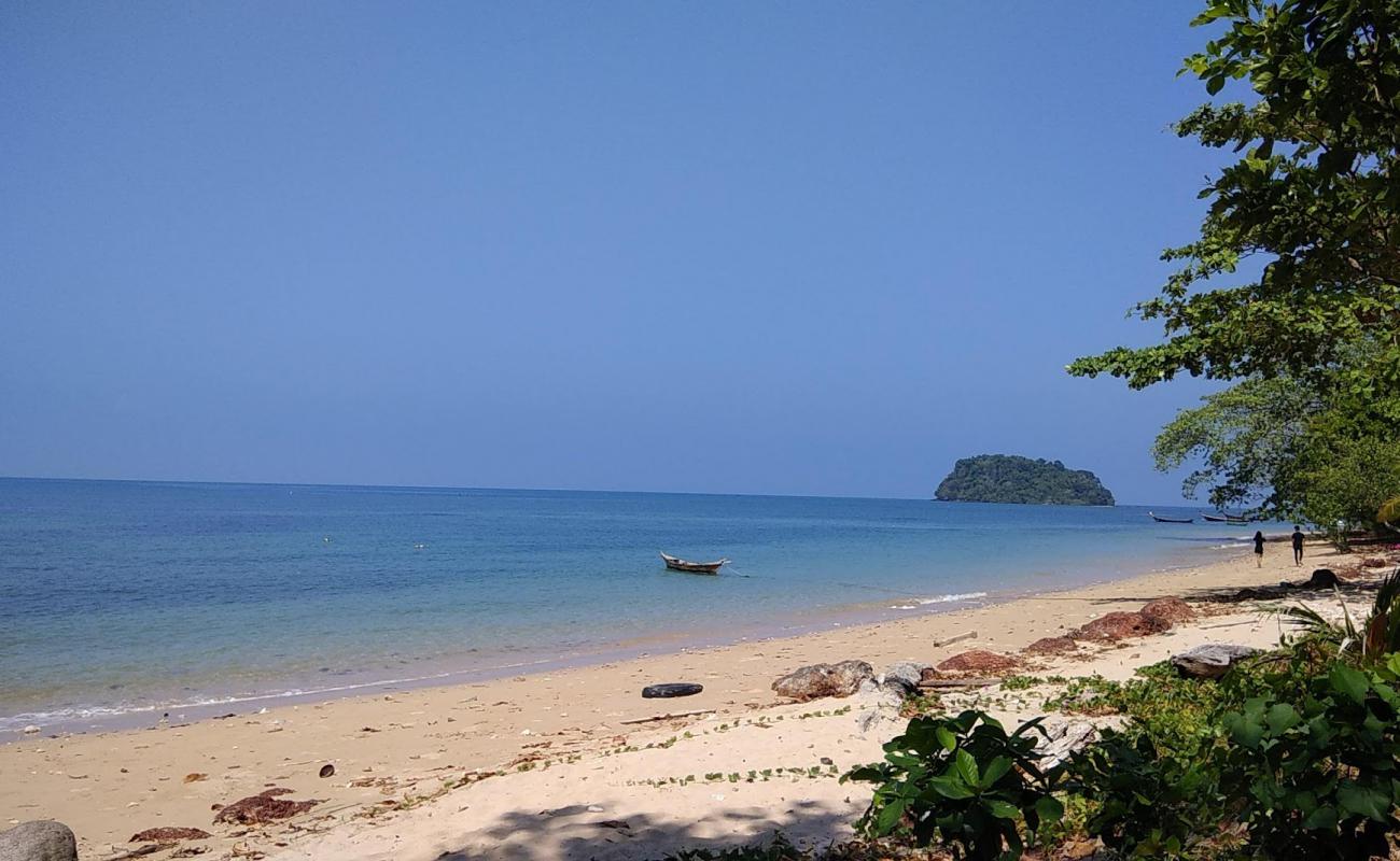 Photo of LangKhao Beach with bright sand & rocks surface