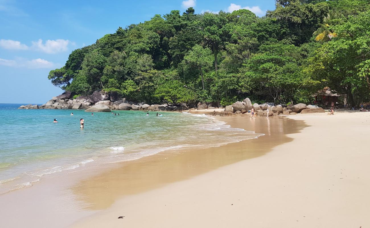 Photo of Little White Sandy Beach with bright sand surface