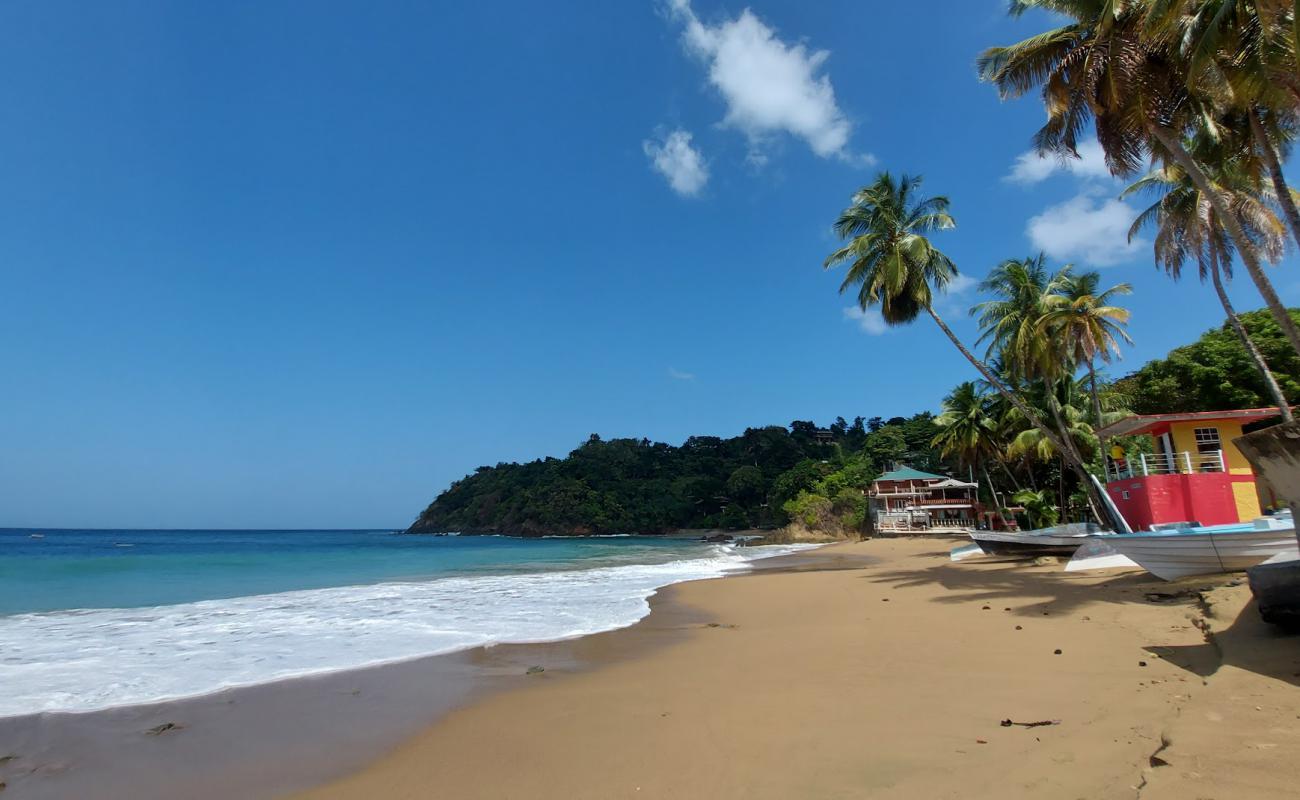 Photo of Castara beach with bright sand surface