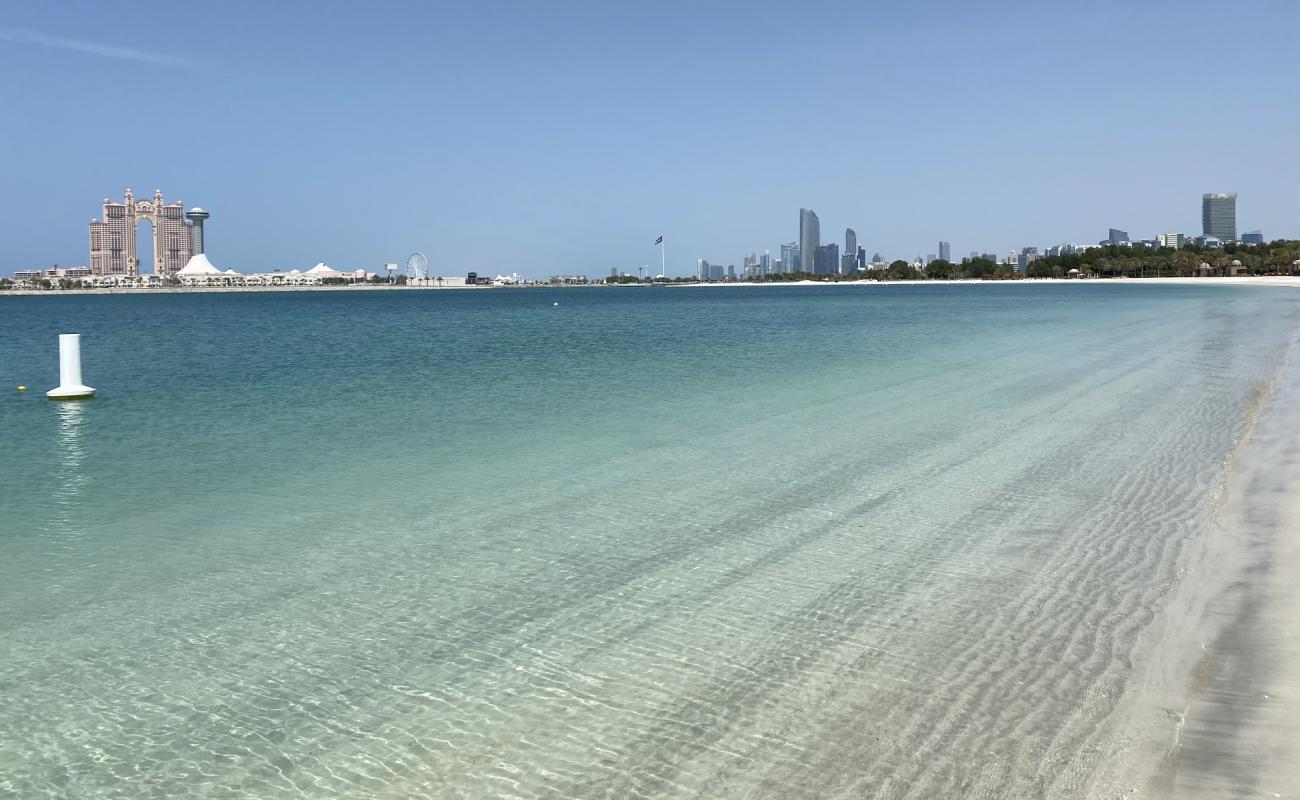 Photo of Emirates Palace beach with white fine sand surface