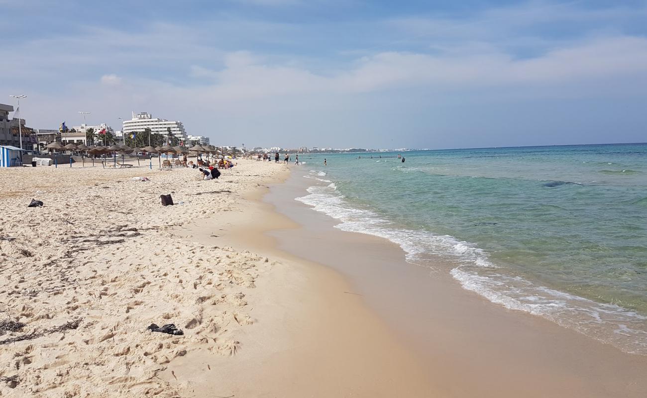 Photo of Bou Jaafar beach with white fine sand surface