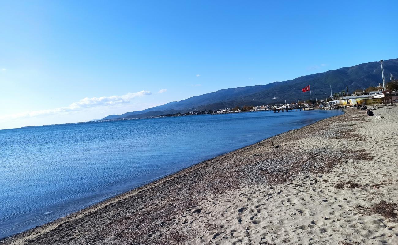 Photo of Akcay beach with bright sand surface