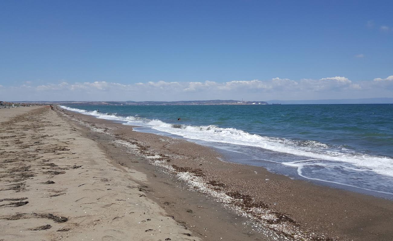 Photo of Vast City beach with light fine pebble surface