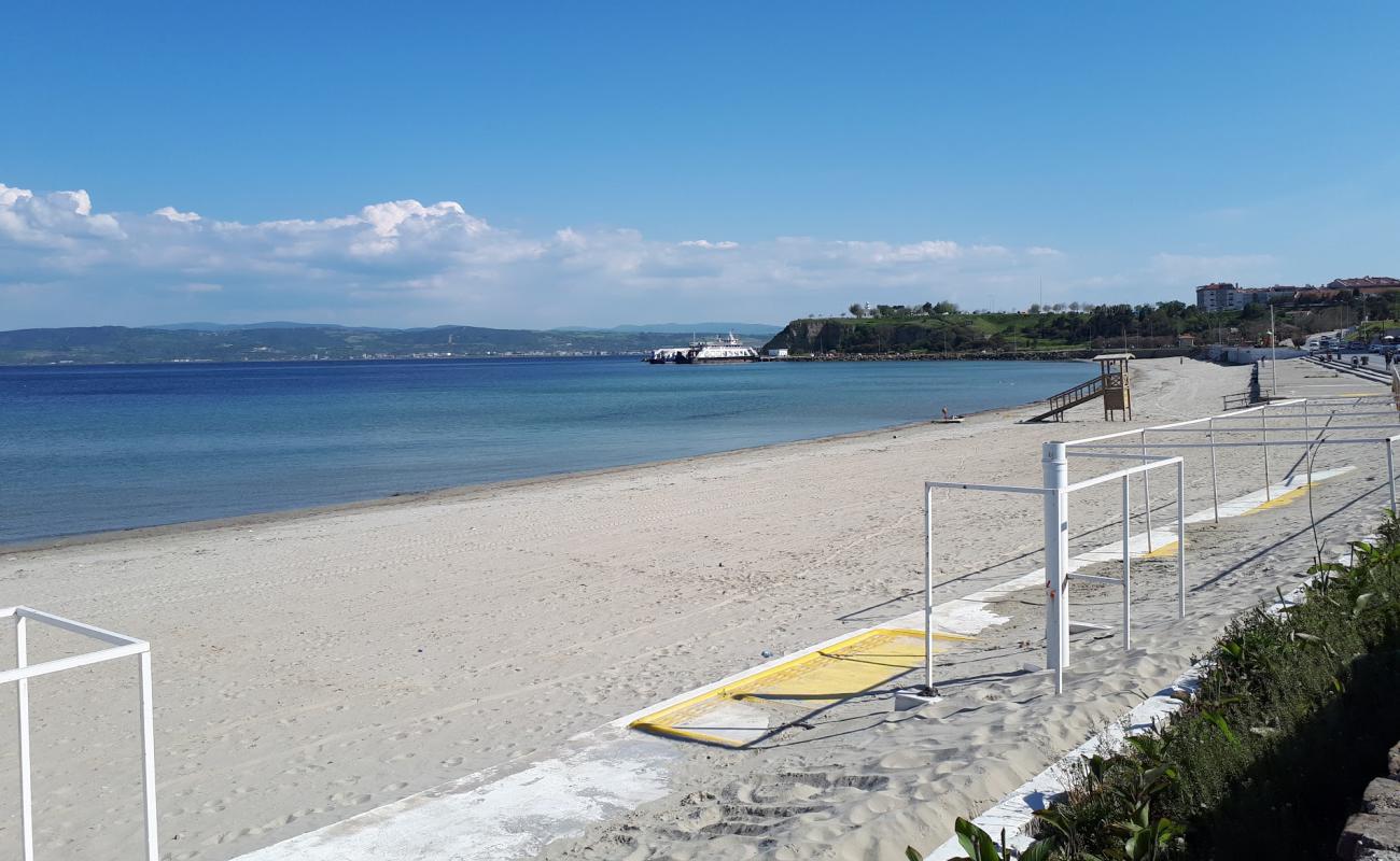 Photo of Hamzakoy beach with brown sand surface