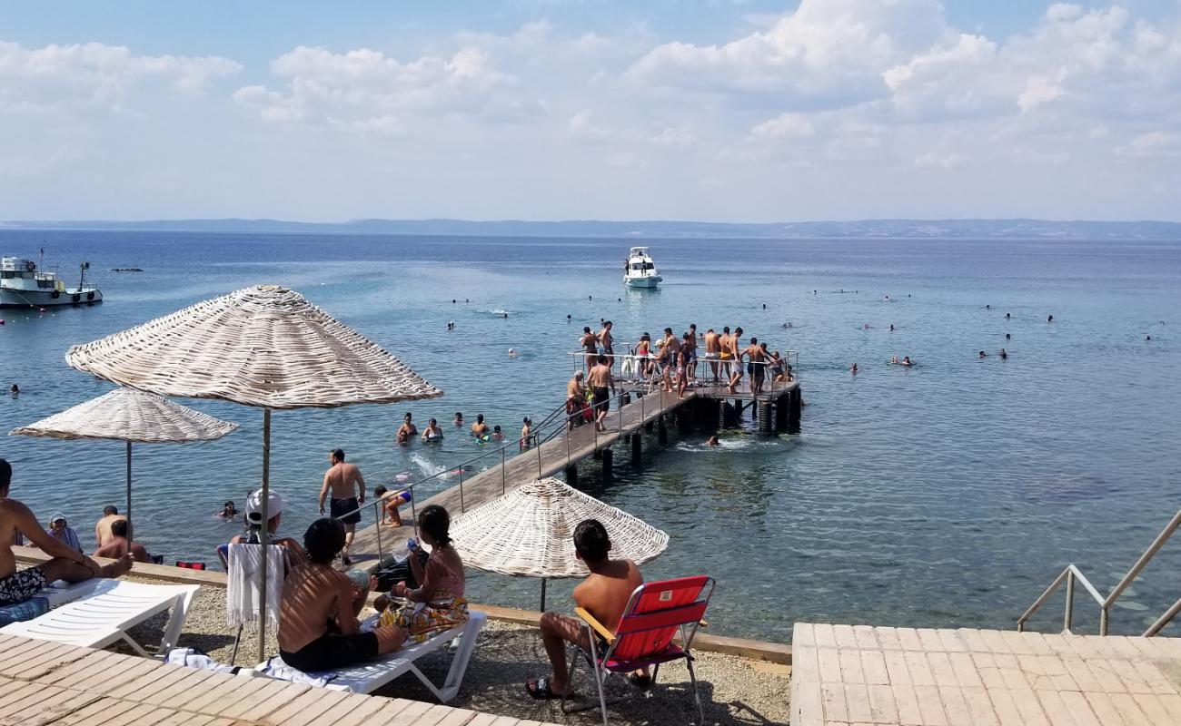 Photo of Ortakoy beach with concrete cover surface