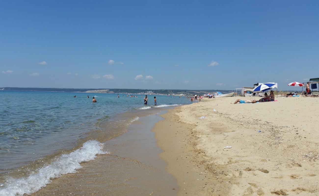 Photo of Mecidiye coast beach with bright fine sand surface