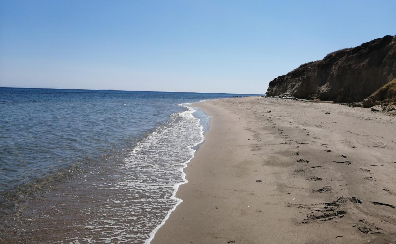 Photo of Gokceada beach with gray fine sand surface