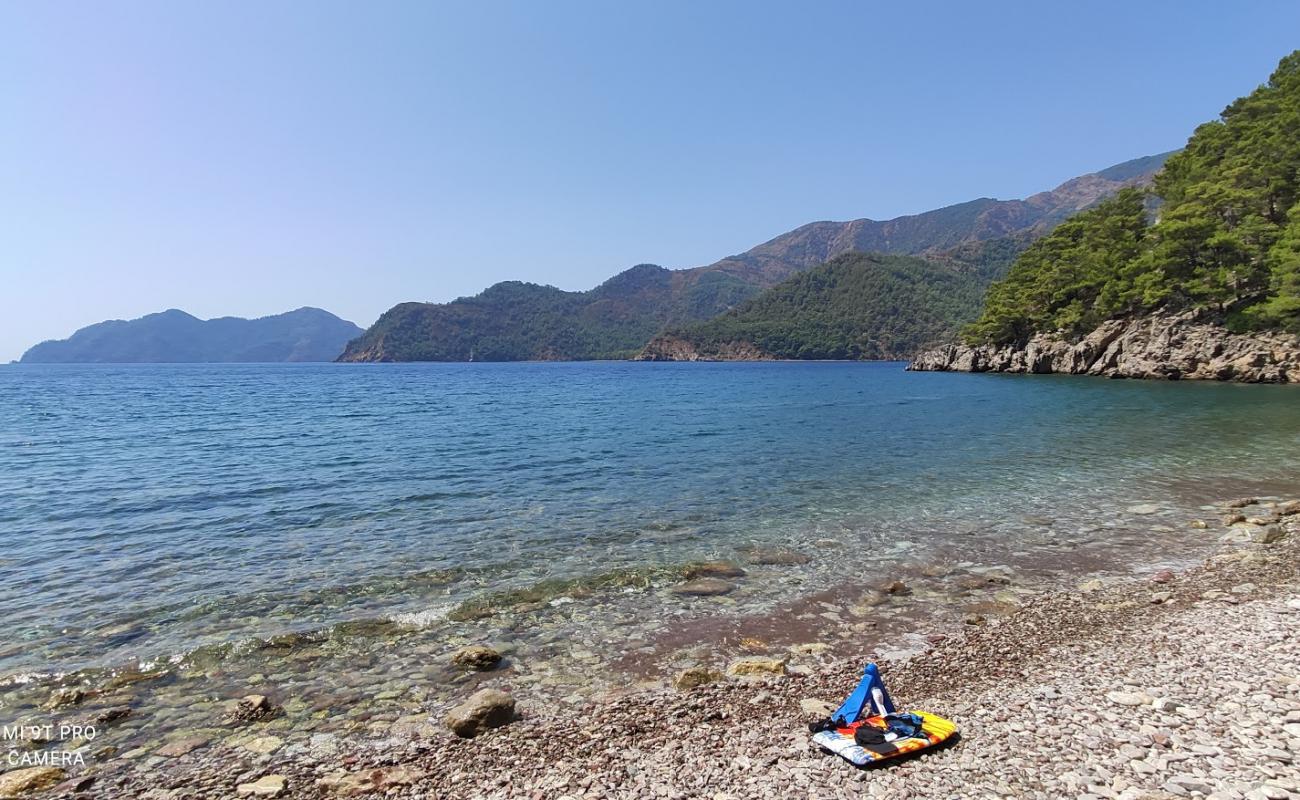 Photo of Ekincik beach with light pebble surface