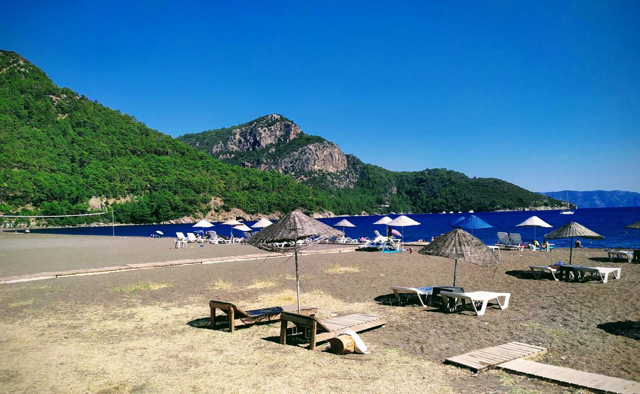 Photo of Ekincik beach II with brown fine sand surface