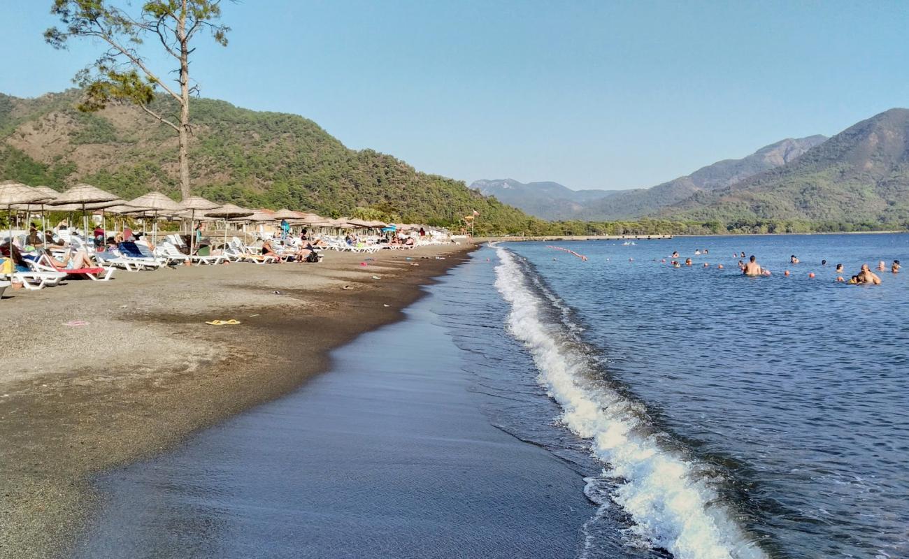 Photo of Sultaniye beach with gray fine pebble surface