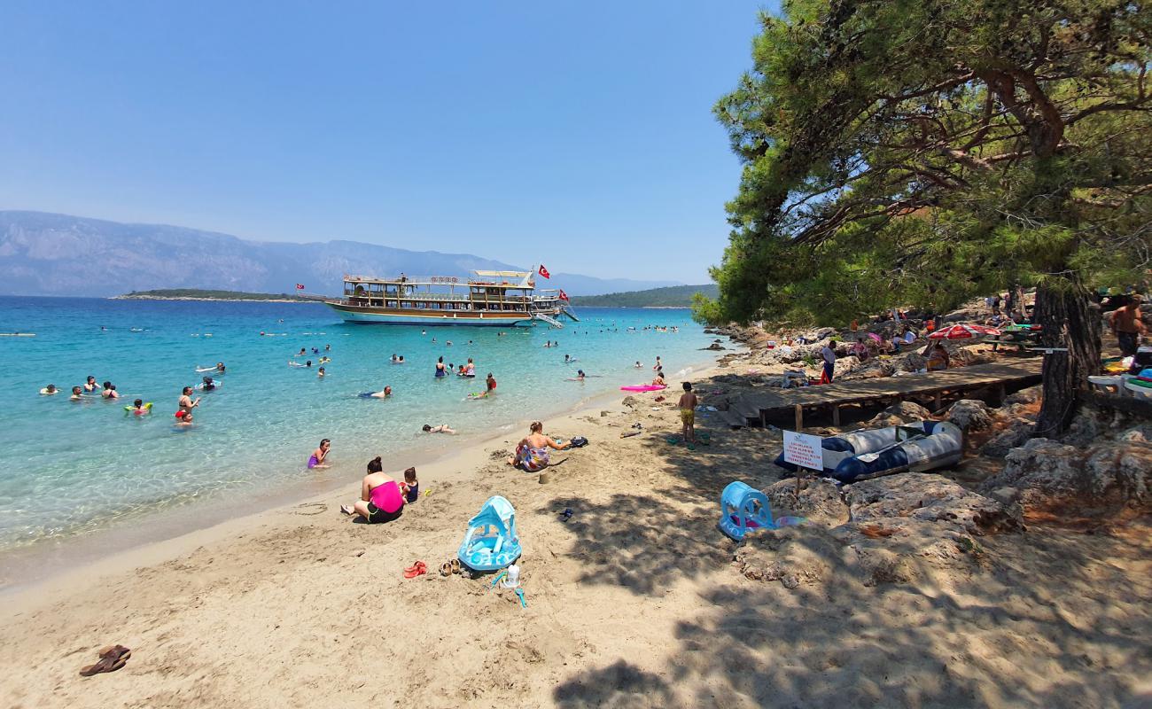 Photo of Incekum beach with bright fine sand surface