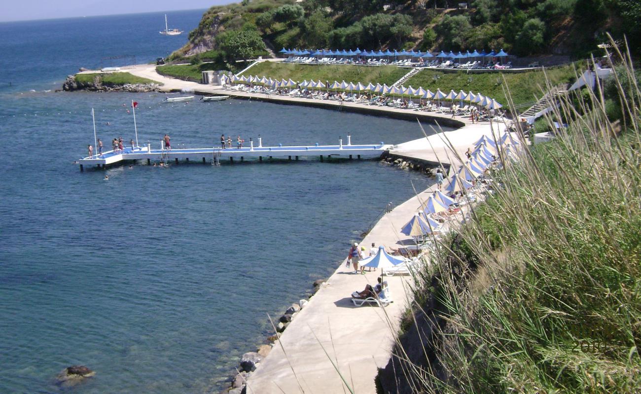 Photo of Akyarlar beach with concrete cover surface