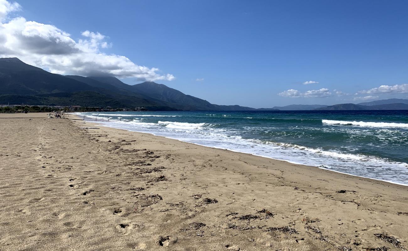 Photo of Kusadasi beach with bright sand surface