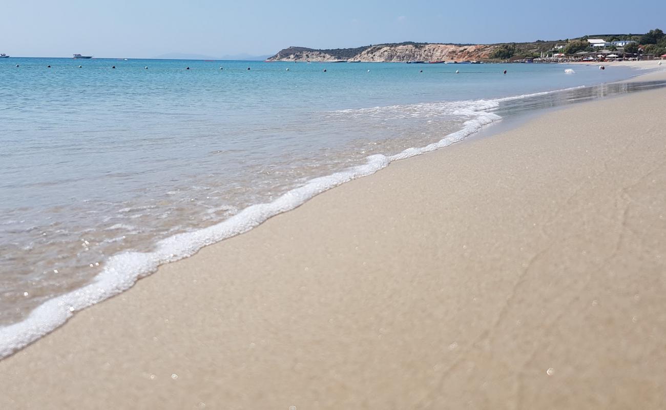 Photo of Altinkum Beach with bright fine sand surface