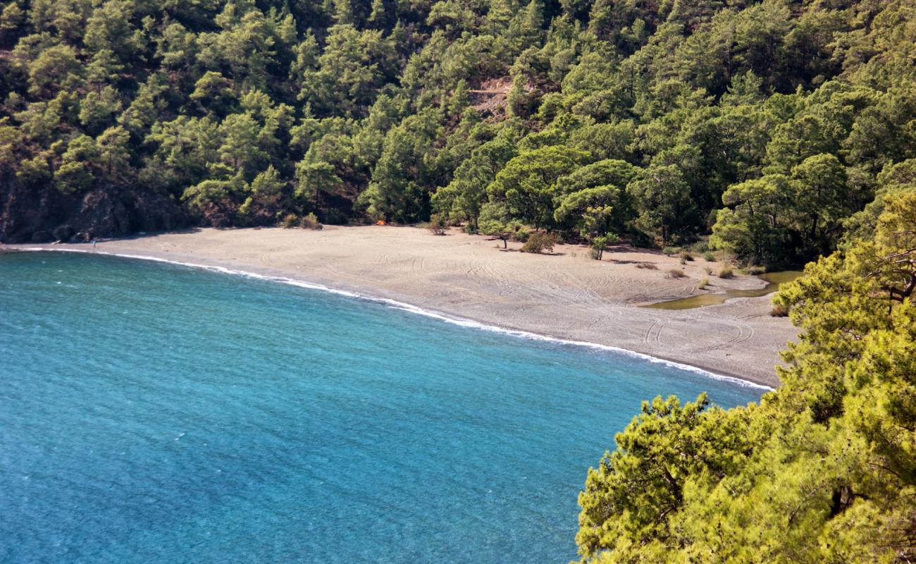 Photo of Tekirova Beach with black sand & pebble surface