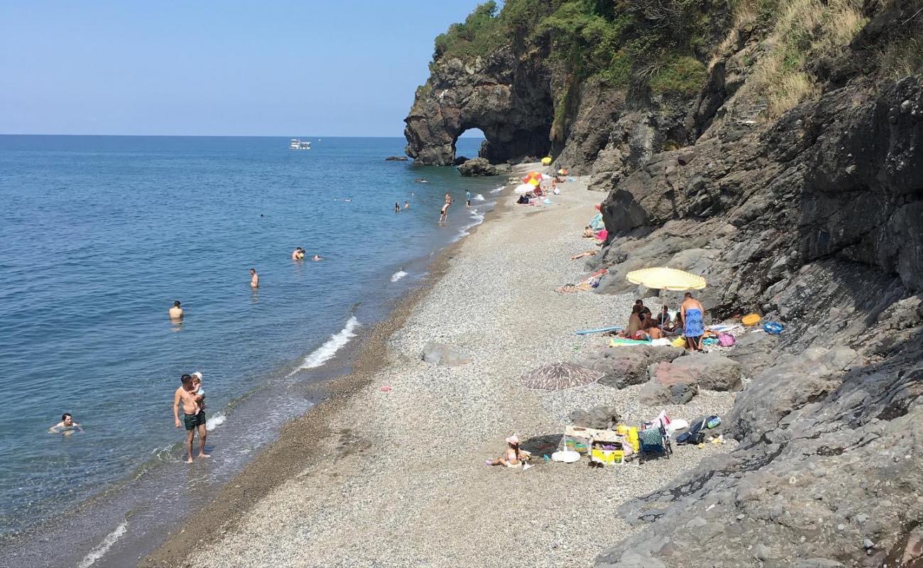 Photo of Deliklitas Beach with gray fine pebble surface