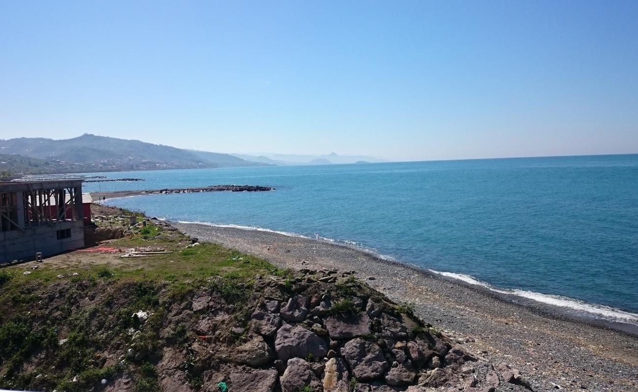 Photo of Asarkaya Beach with gray fine pebble surface