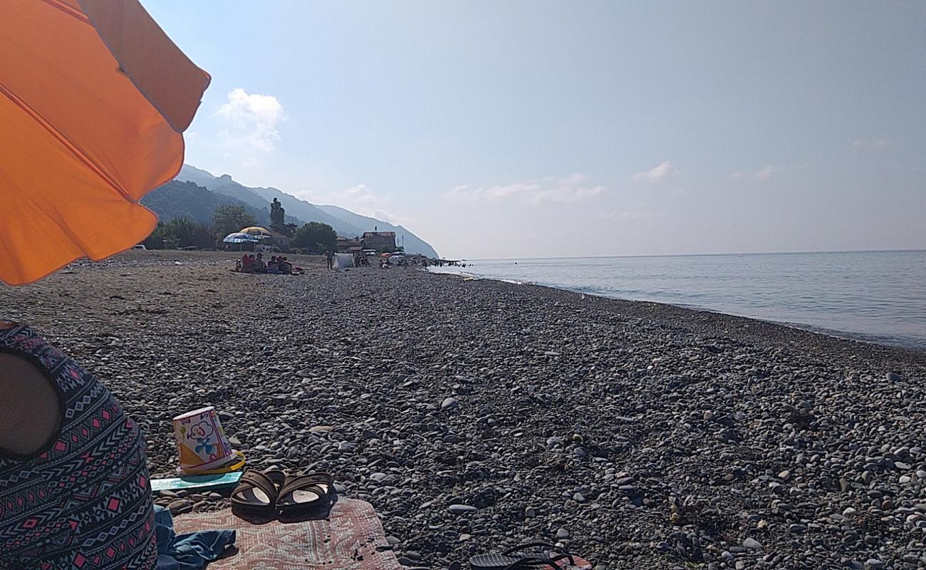 Photo of Ozluce Beach with gray pebble surface