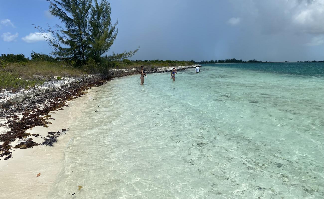 Photo of Fort St. George Cay with bright fine sand surface