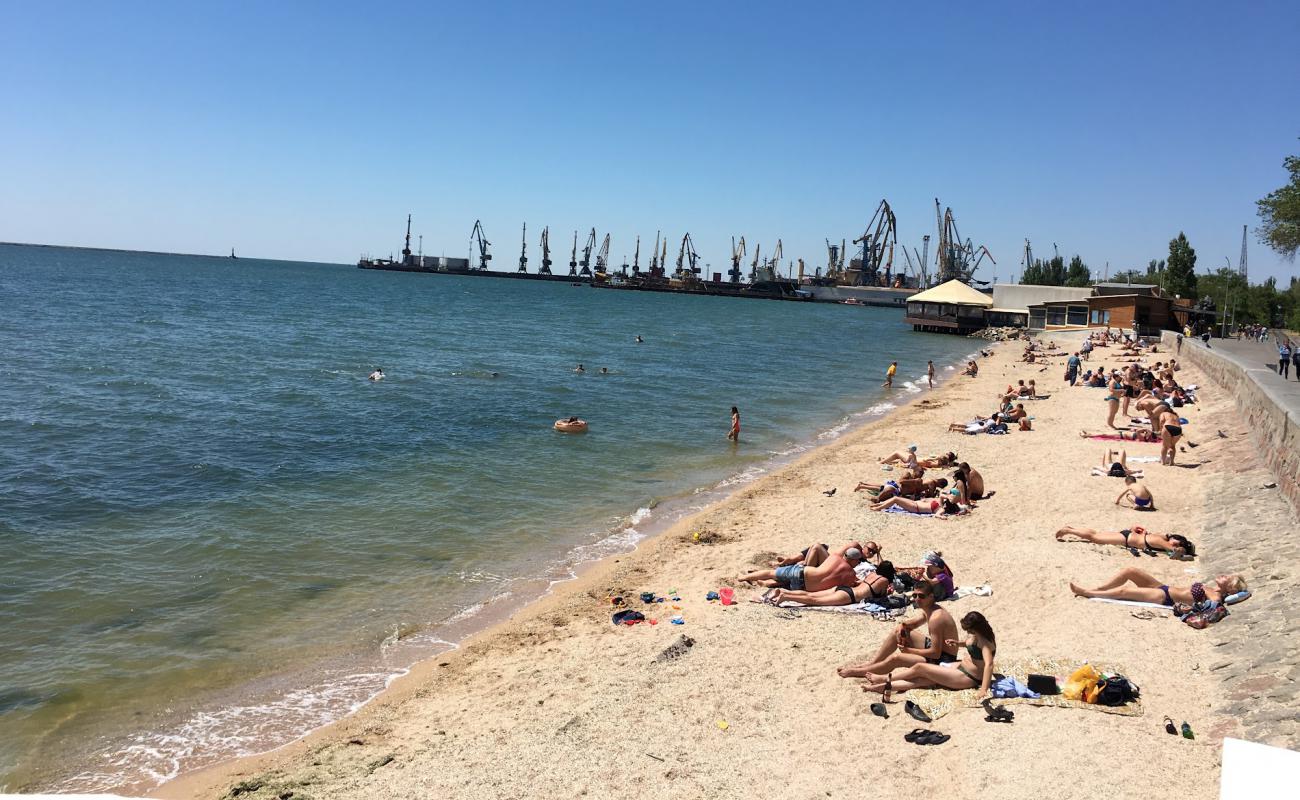 Photo of Plyazh Berdyansk with bright shell sand surface