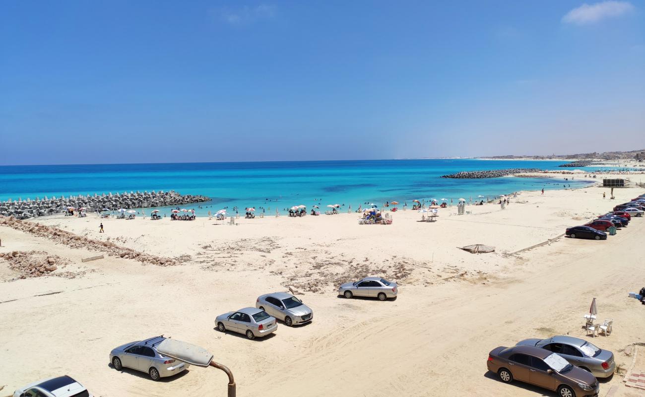 Photo of Blue beach Matrouh with white sand surface