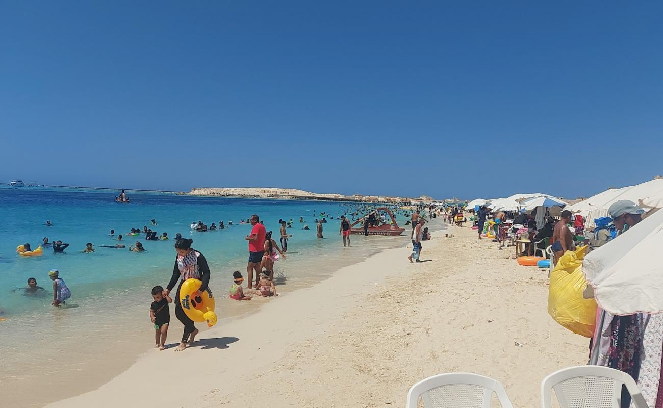 Photo of Al Mubarak Beach with bright fine sand surface