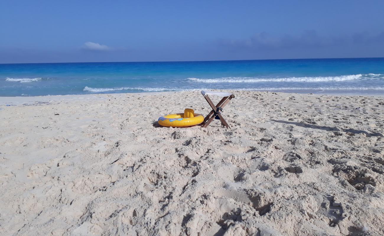 Photo of El-Rowad Beach with white fine sand surface