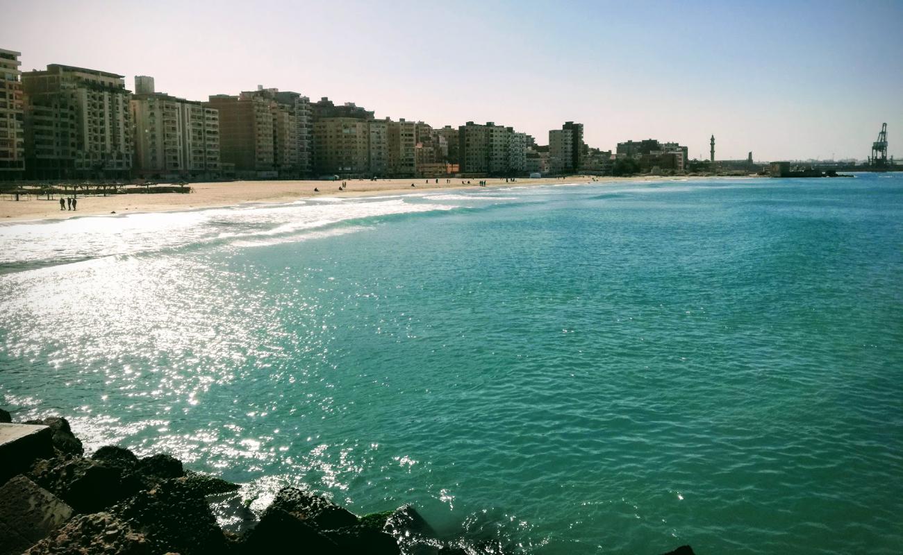 Photo of El Nakheel Free Beach with white fine sand surface