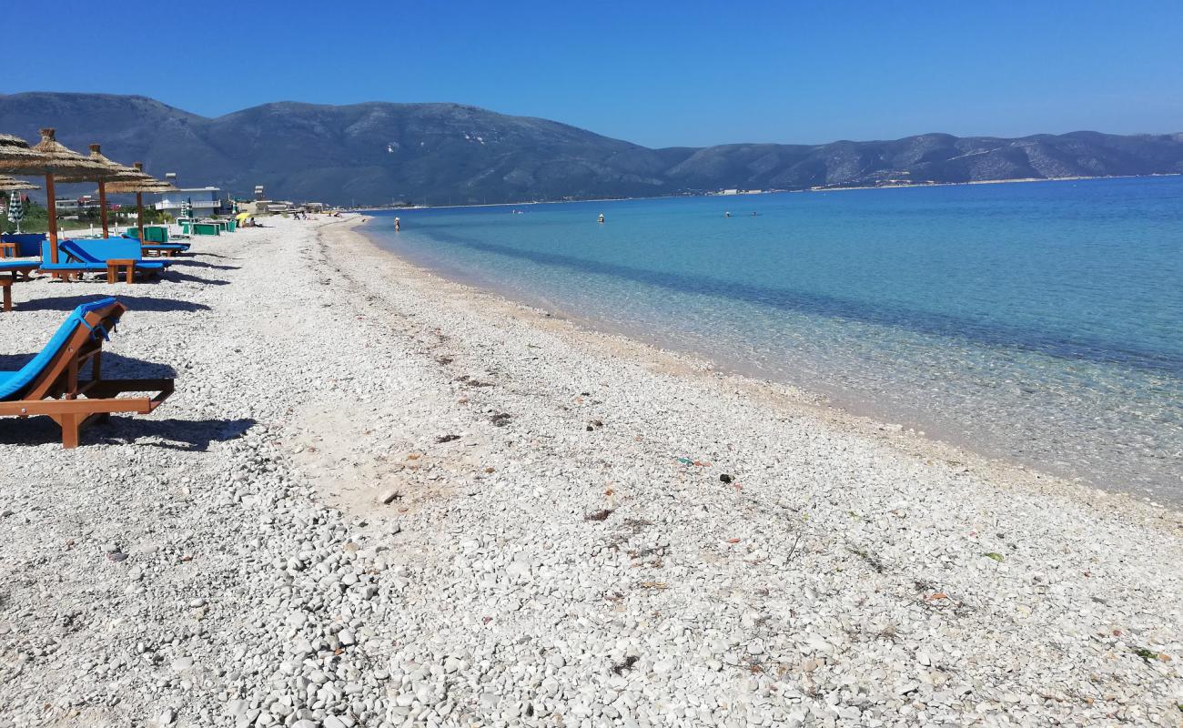 Photo of Orikum beach with light pebble surface