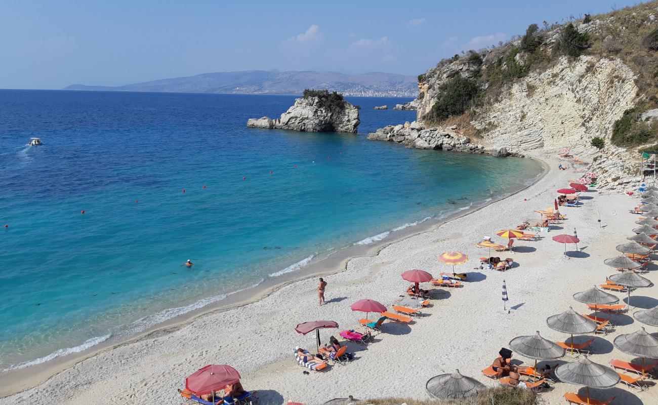 Photo of Pasqyra Beach with light sand &  pebble surface