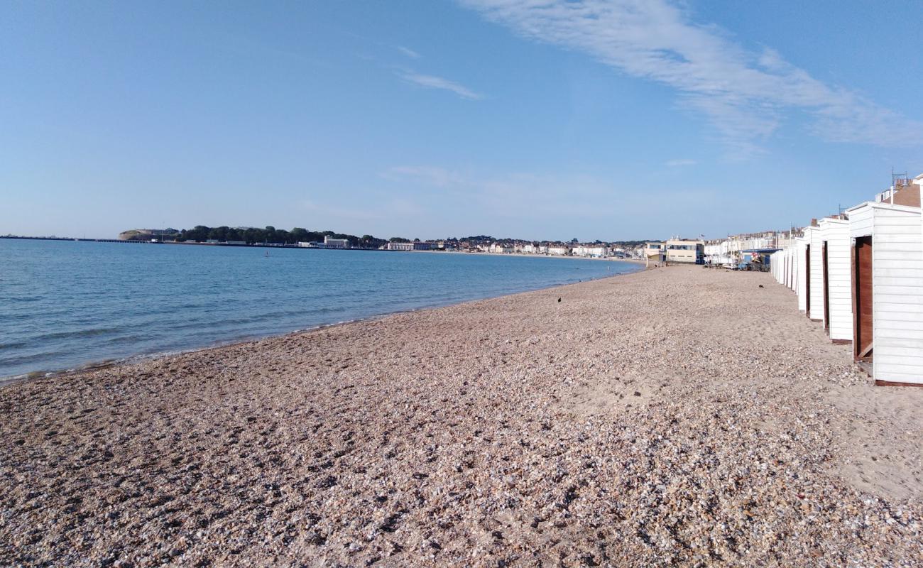 Photo of Greenhill beach with light fine pebble surface