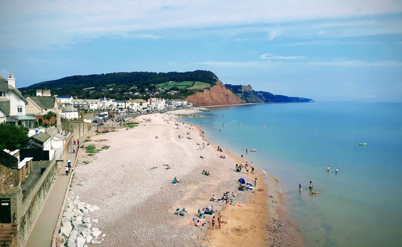 Photo of Sidmouth beach with gray sand &  pebble surface