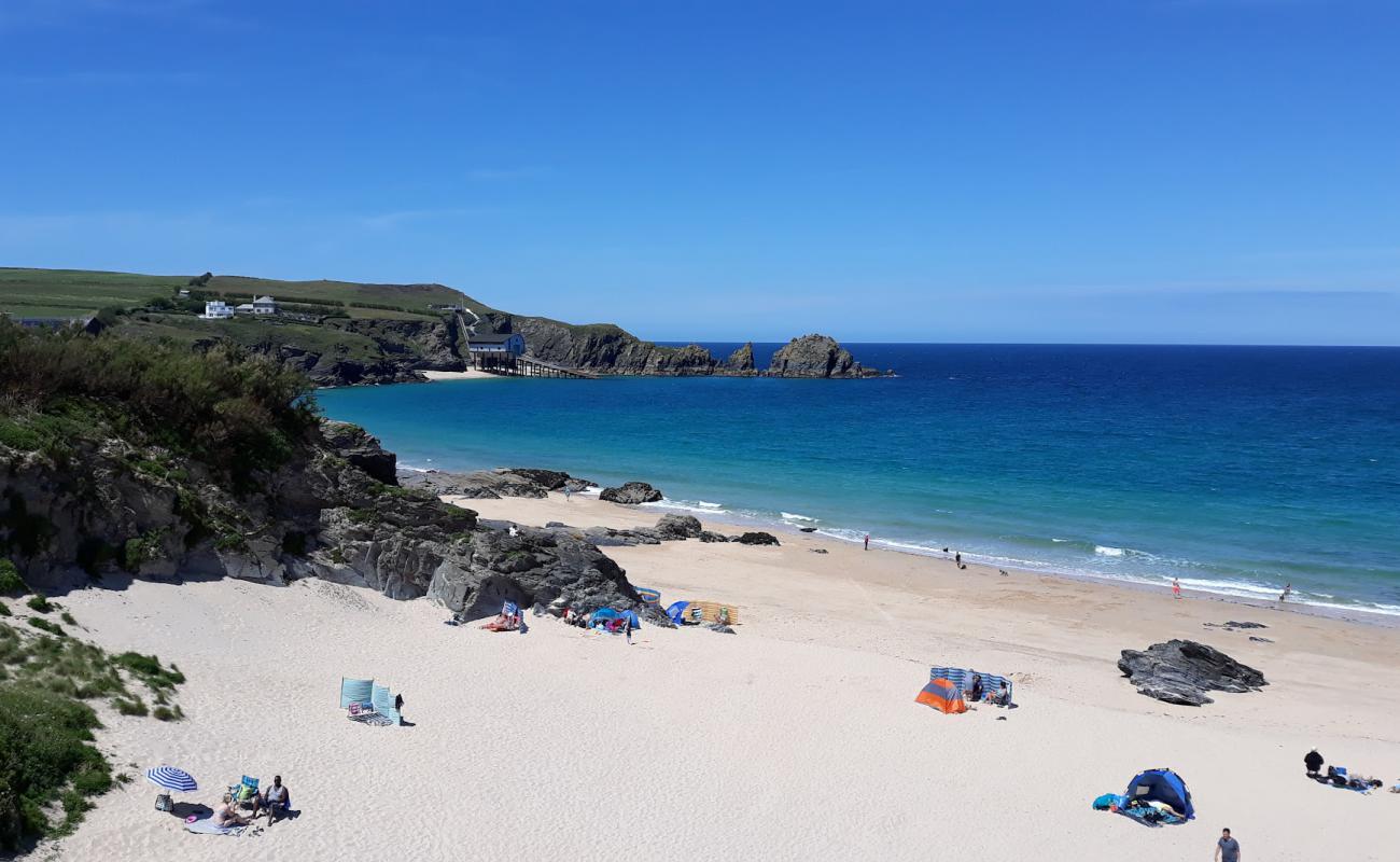 Photo of Long Cove beach with light fine pebble surface