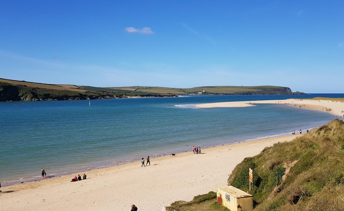 Photo of Rock beach with bright fine sand surface