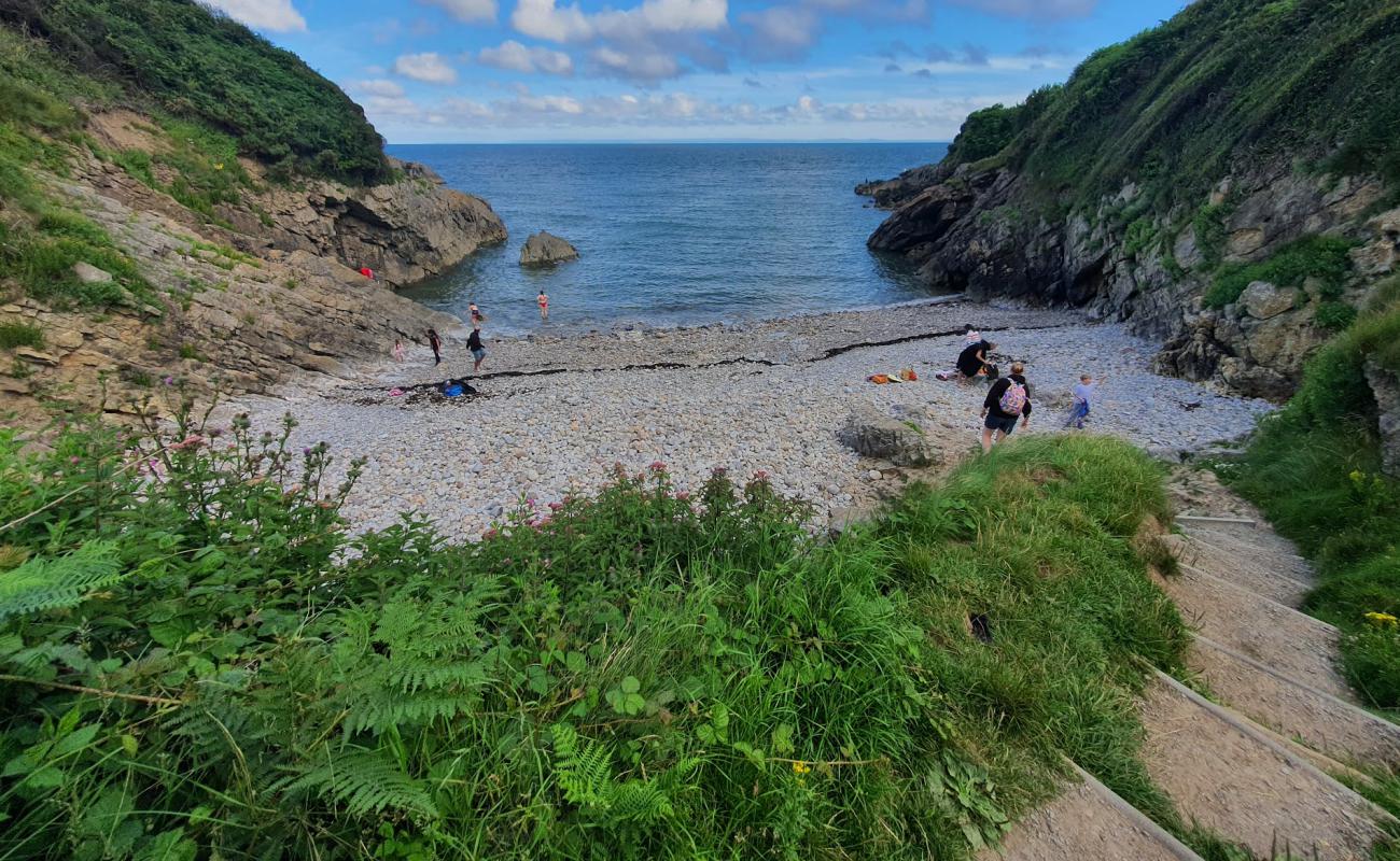 Photo of Brandy Cove with gray sand &  pebble surface