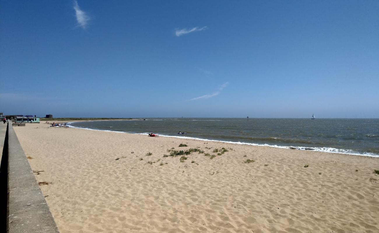 Photo of Jaywick Sands beach with bright sand surface