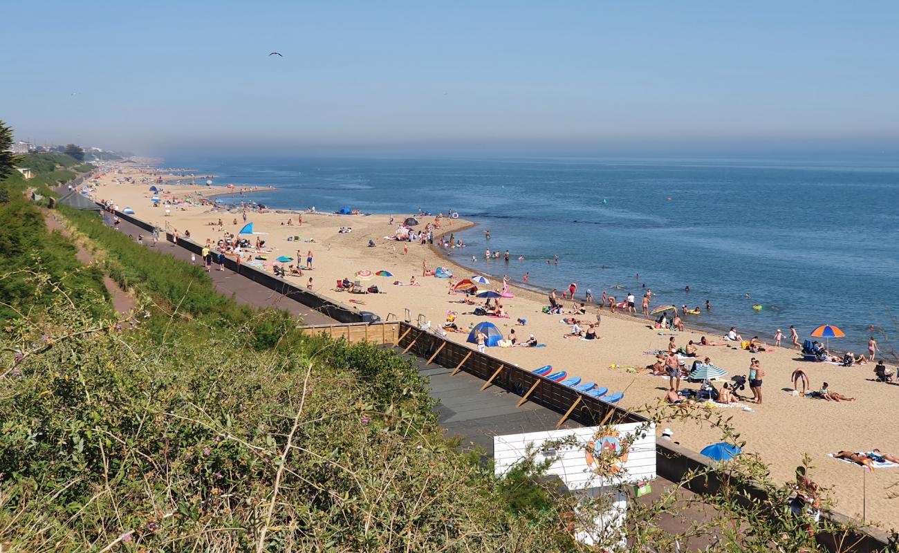 Photo of Clacton beach with light sand &  pebble surface