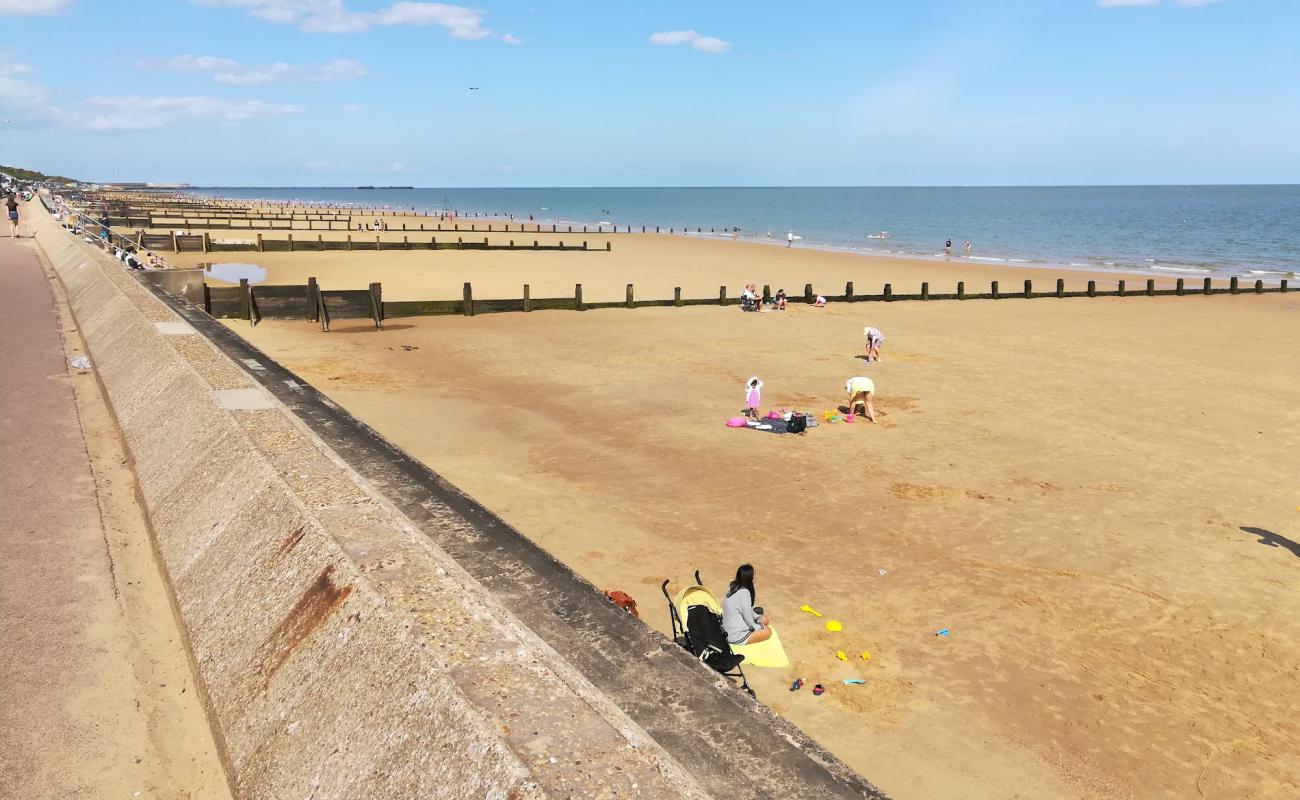 Photo of Frinton beach with bright sand surface