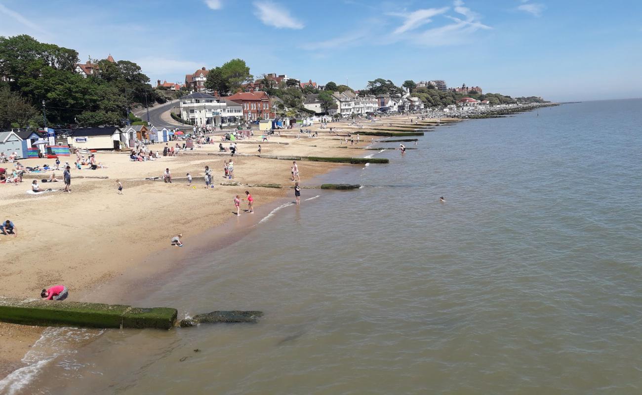 Photo of Felixstowe Beach with light sand &  pebble surface