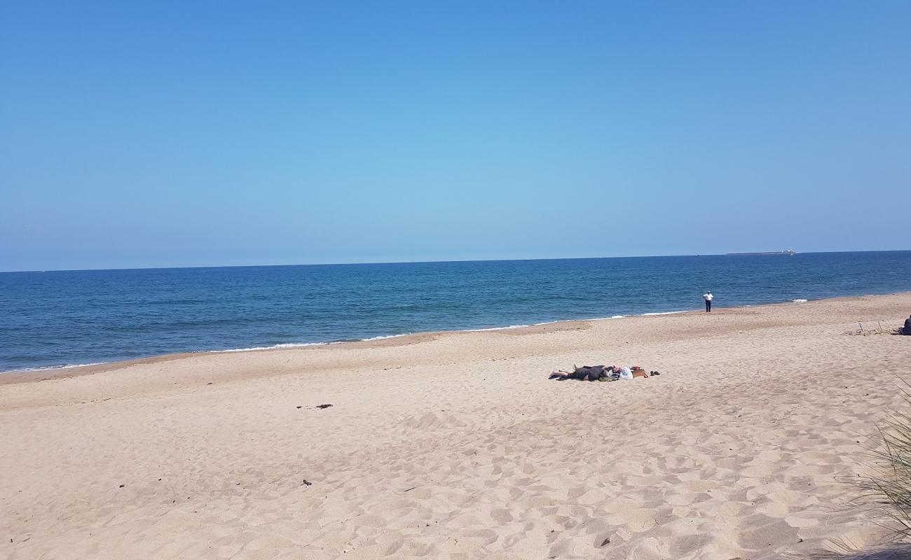 Photo of Warkworth beach with bright sand surface