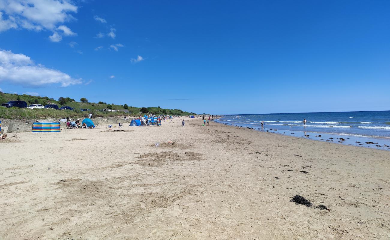 Photo of Alnmouth beach with bright sand surface