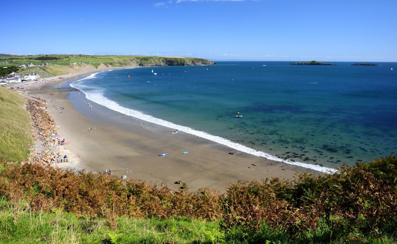 Photo of Aberdaron Beach with light sand &  pebble surface