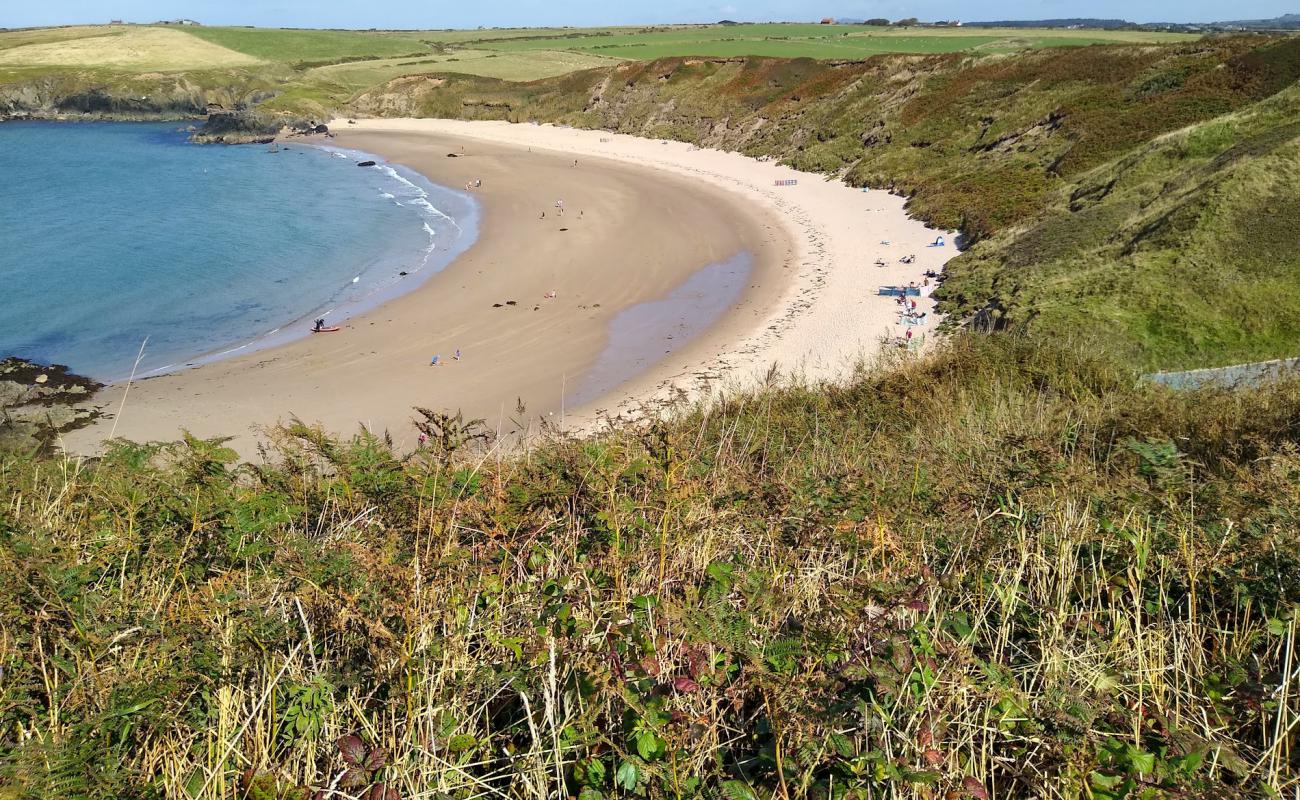 Photo of Traeth Porthor with bright sand surface