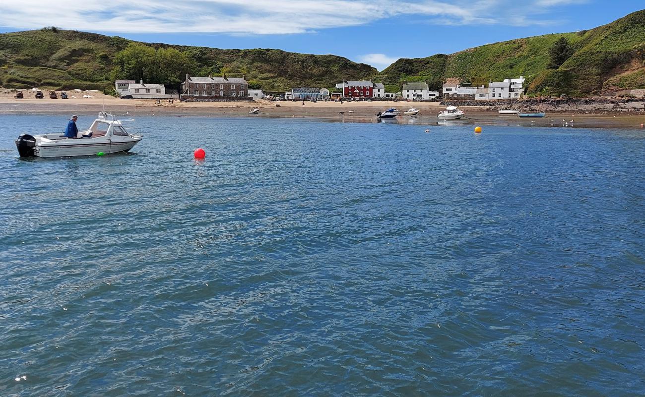 Photo of Nefyn beach with bright sand surface