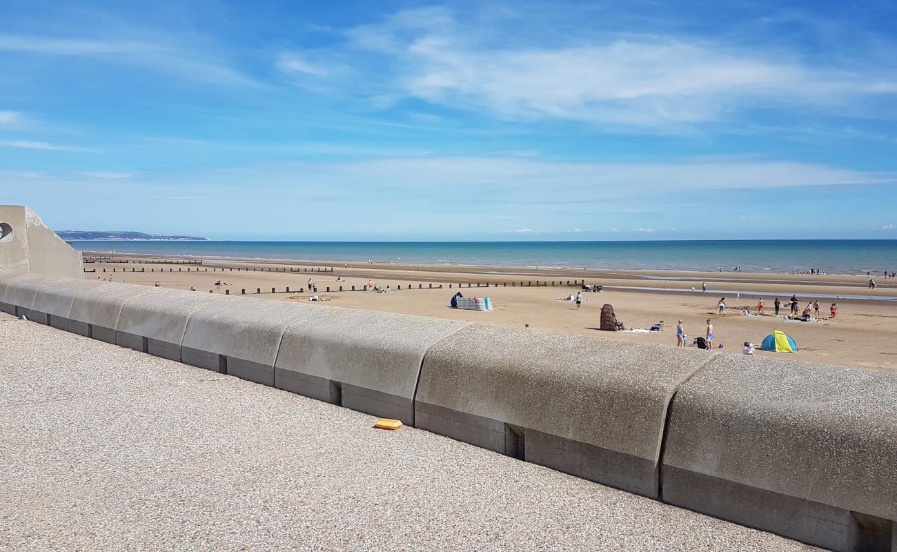 Photo of Dymchurch beach with bright sand surface