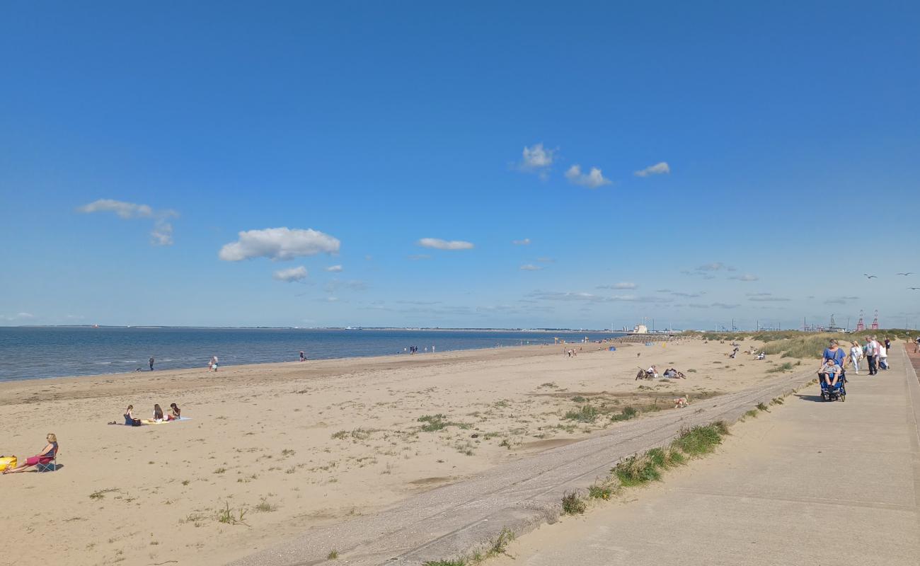 Photo of Wallasey Beach with bright sand surface